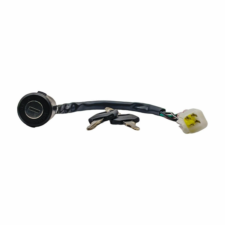 Contacteur à Clé Moto 2 Pin - Interrupteur Allumage Avec 2 Clés Pour Yamaha YFM 350 Bruin 660R 700R Raptor 350X Warrior