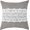 Gray, variant on Violet Linen Eden Vintage Rustic Burlap Hessian Lace Pattern, Polyester Embroidered Lace, Brown, 18 Inch x 18 Inch, Decorative Throw Pillow