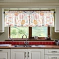 thumbnail image 3 of Yayeee Kitchen Curtains Tier Set of 2 Light Filtering 57"x36" Over Sink Window Panels, Pink Easter Eggs, 3 of 7