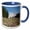 Blue/White, variant on 3drose, Oregon, Mt. Hood. Timberline Lodge, Mt. Hood - Us38 Lse0002 - Lynn Seldon, 11oz Two-tone Green Mug
