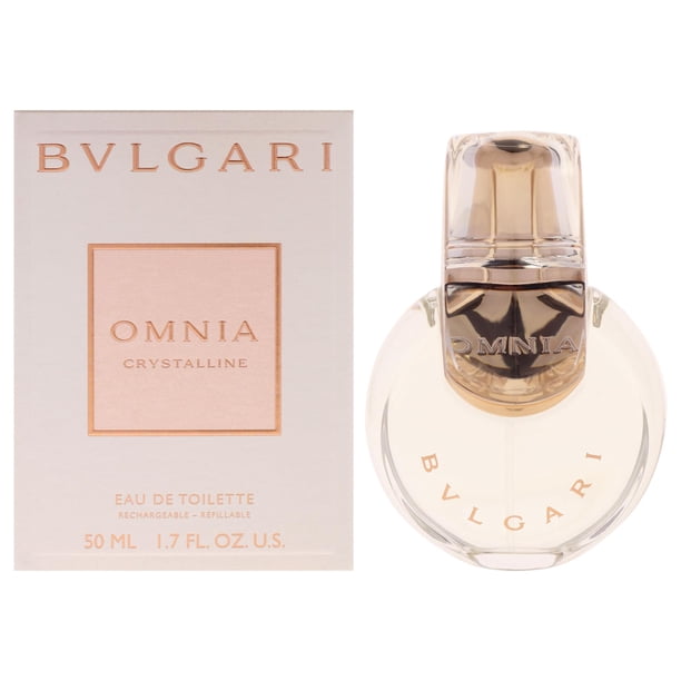 Perfume BVLGARI Omnia Crystalline EDT de 50 ml para mujer, recargable