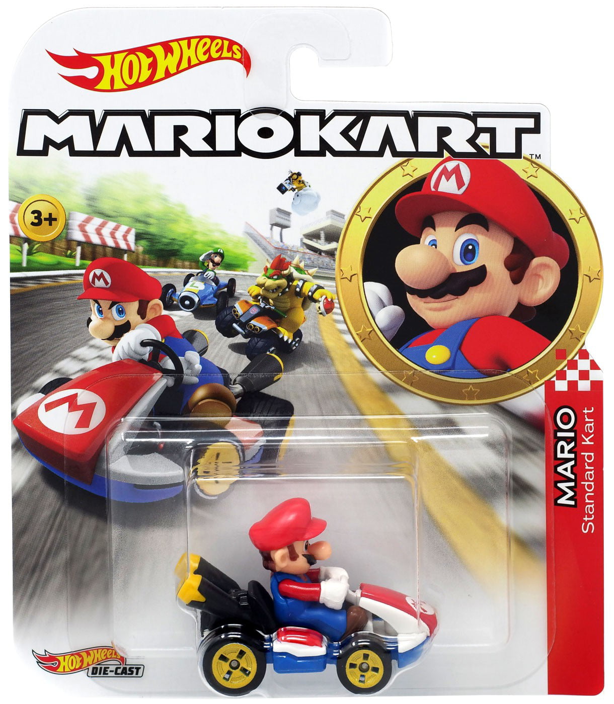 Mario Kart estándar Mario Kart Super Mario 1:64 Hot Wheels gbg26 gbg25 