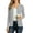 Gray, variant on Women's Long Sleeve Cardigan V-Neck Oufits Knit Button Down Casual Sweater,Black,M-3XL