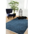 thumbnail image 4 of Iskitim Navy Modern Polyester Area Rugs for Living Room Washable Rugs Boho Moroccan Area Rug Soft Geometric Bohemian Distressed Indoor Rug for Bedroom Dining Room Office Foldable Nonslip Rug, 4 of 9