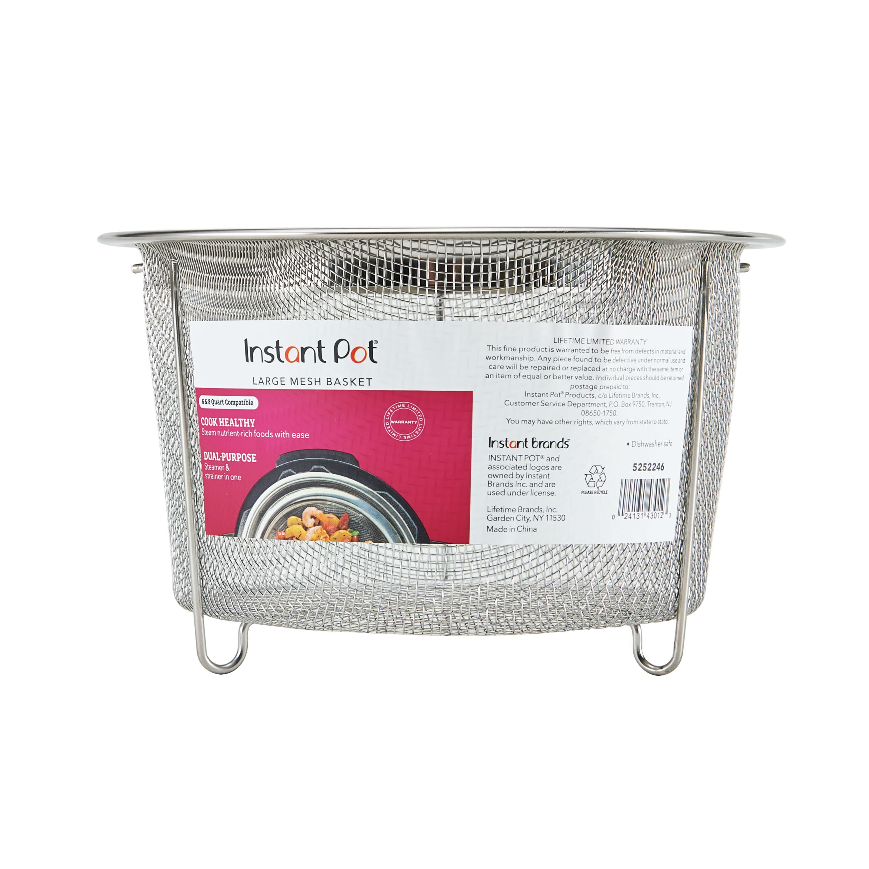 Lifetime Brands 5252247 Instant Pot Official Mesh Steamer Basket