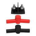 thumbnail image 2 of Power Post Cable Connector, Dual Powerpost Cable Connectors M10 Dual Studs Cable Connector With 2 Insulators For Car RV Ship Truck DC12 To 48V, 2 of 8