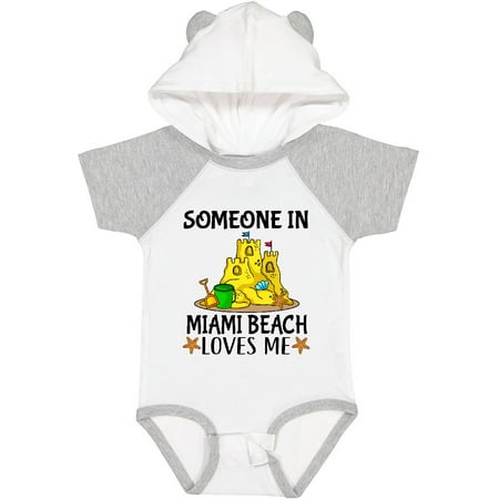 

Inktastic Someone in Miami Beach Loves Me Gift Baby Boy or Baby Girl Bodysuit