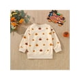 thumbnail image 4 of Bagilaanoe Toddler Baby Girl Boy Halloween Sweatshirt Long Sleeve Pumpkin/Ghost Print Pullover 6M 12M 2T 3T 4T 5T 6T Kids Fall Loose Tee Tops, 4 of 9