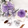 thumbnail image 3 of Cinta Ribbli Espiral con Brillo en Organza Morada 2.5 cm x 10 m para Navidad, 3 of 4