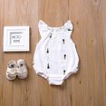 thumbnail image 5 of Utoimkio Baby Girls Rompers Summer Sleeveless One Piece Jumpsuit Cotton Linen Summer Outfits Size 0-24M, 5 of 9