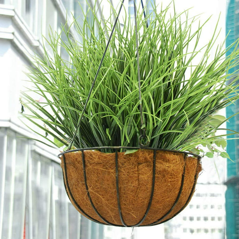 12 Bundles Artificial Greenery Plants Plastic Fake Bell Grass