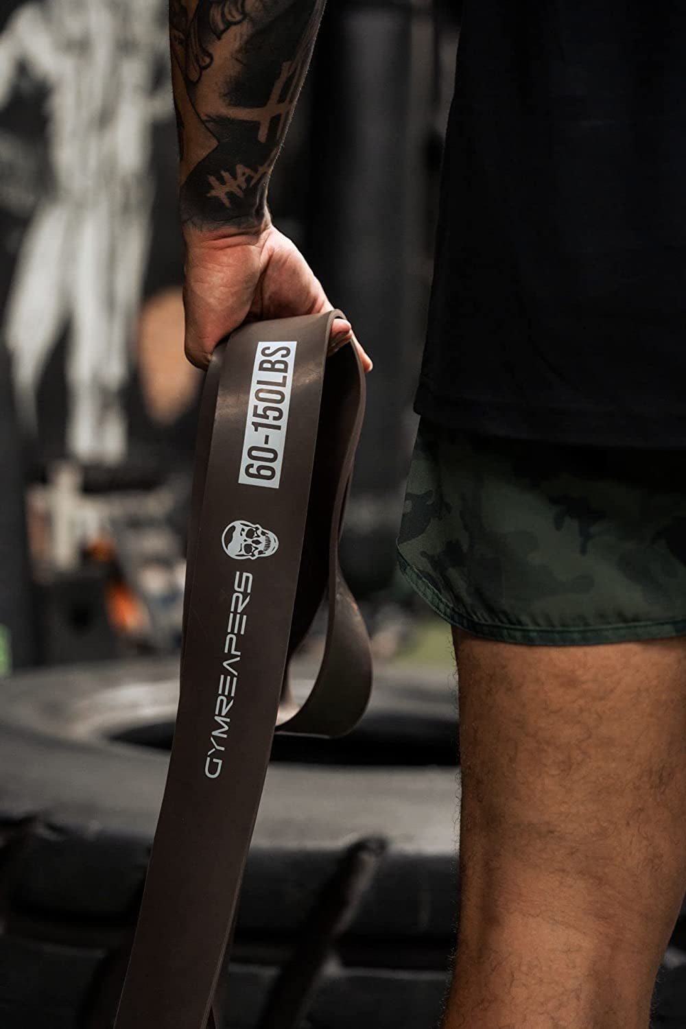 Gymreapers Pull up Resistance Bands For Weight Lifting, Pull Ups - Assistance Bands For Powerlifting, Stretching, WOD, Strength Training - For Men & Women (5 Bands - Military Set)