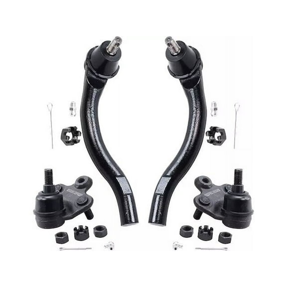 Front Ball Joint and Tie Rod End Kit - Compatible with 2006 - 2011 Honda Civic 2007 2008 2009 2010