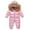 Pink Outfits fot Kids, variant on AINIYS Kids Metallic Snowsuit with Faux Fur Hooded Neckline, Zip Closure, Warm Design Children's Clothing for Winter & Outdoor Wear Beige 2 Years
