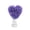 Purple, variant on Rose Heart-Shaped Tree Top Decoration Valentine's Day Heart-Shaped Ornament with Spring Base Artificial Roses for Home Wedding and Party Decorations