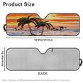 thumbnail image 6 of Uorisanigo Windshield Sunshade Car Sun Shade Heat Shield Foldable Sunshade for Compatible with Jeep Wrangler JK JKU JL JLU 1997-2023 & Jeep Gladiator JT 2020-2023 Hawaiian Palm Tree, 6 of 7