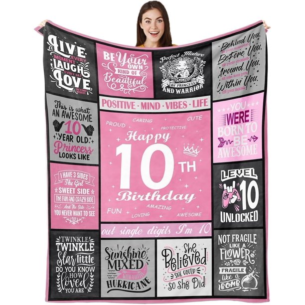 LHSHID Gifts for 14 Year Old Girl Birthday Gifts for 14 Year Old Girl Blanket 14 Year Old Girl Birthday Gifts14 Year Old Girl Gift Ideas 14th Birthday Decorations for Girls Throw Blanket 60"x80"