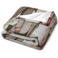thumbnail image 4 of Custom Blanket with Photos Personalized Picture Collage Blankets Soft Sofa Blanket,Gift for Mother's Day,Family,Friends,Lovers,Dog Blue 35.4"X27.6", 4 of 6