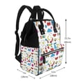 thumbnail image 2 of Kdxio Baby Diaper Backpack,Multi-Function Travel Backpack Nappy Bags,Nursing Bag, Fashion Mummy,Roomy Waterproof for Baby Care(Summer), 2 of 6
