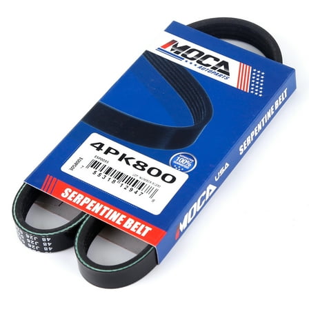 MOCA AUTOPARTS 4PK800 Serpentine Belt Fit for 07-10 BMW X5 3.0L & 98-00 Honda Civic 1.6L & 89-91 Pontiac Firefly 1.0L