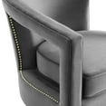 thumbnail image 6 of Modway Frolick Performance Velvet Armchair in Gray, 6 of 9