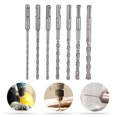 thumbnail image 1 of IFANLANDOR 7Pcs Steel Drill Bits Set Silver Round Handle For Concrete Masonry, 1 of 6