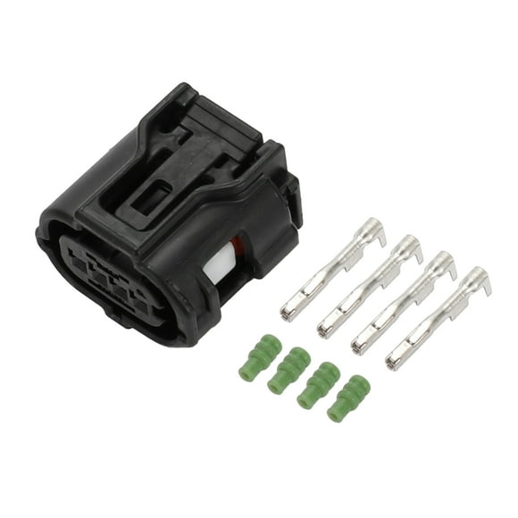 Unique Bargains 4 Pin Air Flow Socket Connector Plug Waterproof Female Wire Terminal Connector for Toyota 1 Set