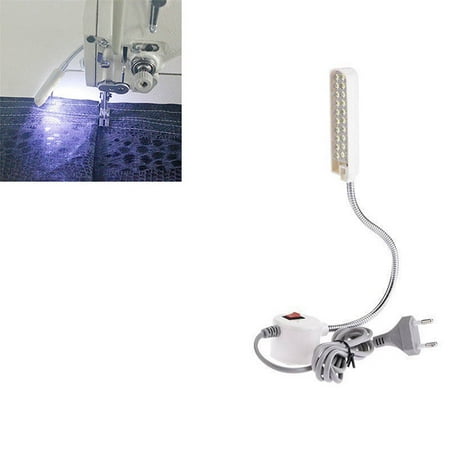 Hilitand 1pc AC 110V-240V 30 LED Light Lamp Magnetic Base Switch for Sewing Machine Working Light, Magnetic Base Light, Bendable