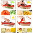 thumbnail image 2 of Vegetable Slicer Stainless Steel Vegetable Cutter 6 Blades Professional Mandolin Vegetable Grater Removable, Potato Cutter Manual, 2 of 7