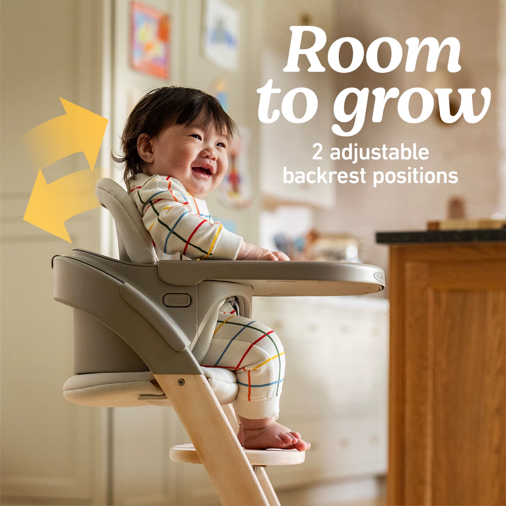 Graco Close2Baby 2-in-1 Infant Toddler Highchair, Rue Beige