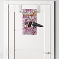 thumbnail image 2 of Floral Hanging Pocket Organizer, Continuous Butterflies Flower Petals Leaves Summer Arrangement Print, Printed Polyester Storage Bag with Pockets, 9" x 16", White Hot Pink Vermilion, 2 of 2