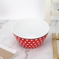 thumbnail image 4 of Beautiful Pattern Food Bowl Salad Container Kitchen Tableware for Home Restaurant 148x72mm(Red dot), 4 of 7
