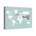 thumbnail image 2 of Creative Products The World Awaits Map 24 x 18 Canvas Wall Art, 2 of 5