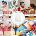 thumbnail image 7 of White Merchandise Plastic Shopping Bags - 1000 Pack 12" x 15"with 1.25 mil Thick - Die Cut Handles - Perfect for Retail Shops, Birthdays, Children Parties - Color White - 100% Recyclable, 7 of 7