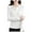 White, variant on HBFAGFB Cardigan for Women Crew Neck Buckle Knitted Sweater Versatile Long Sleeve Jackets Purple Size XL