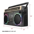 thumbnail image 6 of ION Audio Retro Glow Black / Gold - Translucent Bluetooth Cassette Boombox, 6 of 8