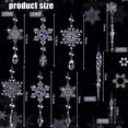 thumbnail image 3 of Dalrosia 32PCS Crystal Christmas Ornaments Crystal Hanging Snowflakes Acrylic Xmas Tree Icicle Drop Crystal Decorations with Hooks for Christmas Snow Party Winter, 3 of 6