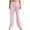 Pink, variant on Annhoo Women's Plush Pajama Pants Winter Comfy Warm High Waisted Striped Fleece Trousers Soft Straight Leg Pants