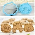 thumbnail image 2 of Molde cortador de galletas de anime 3d, sello de galletas de 6 piezas y herramienta de cocina cortador, molde para galletas de fiesta, 2 of 5