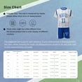thumbnail image 7 of inlzdz Kids Girls Boys Summer Quick Dry T-Shirt and Shorts Set Football Team Training Uniform Blue 120, 7 of 7