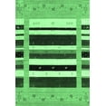thumbnail image 1 of Ahgly Company Indoor Rectangle Abstract Emerald Green Contemporary Area Rugs, 8' x 12', 1 of 4
