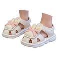 thumbnail image 3 of XinghaiYIDE Baby/Toddler Girls' Cartoon Rabbit Closed-Toe Sandals,Soft Sole Summer Beach Shoes,Breathable Quick-Dry Water Shoes with Cute Bow Design,Adjustable Non- Footwear for Toddlers, 3 of 5