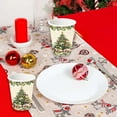 thumbnail image 4 of Seyotauo Christmas Party Supplies, Xmas Tree Party Set,Christmas Decoration Dinnerware Set,Disposable Tablecloths Plates Cups Napkins Xmas Tableware For Home, Dinner, Picnic, Holiday, Parties, 4 of 6