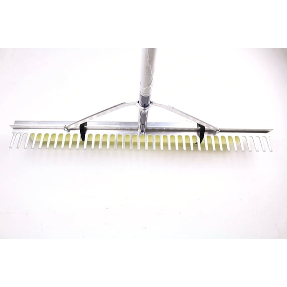 Extra Wide Rake Super 4-Ft Wide Heavy Duty Rake with Extendable 16-ft Long Handle for ...