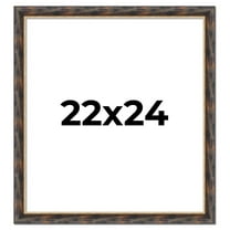 22x24 Frame Gold Real Wood Picture Frame Width 1.5 inches | Interior Frame Depth 0.5 inches |