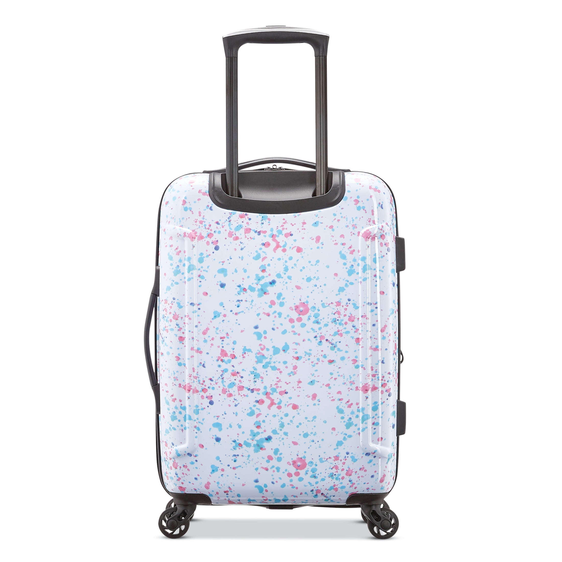 American Tourister Arabella Hardisde Carry On Luggage with Spinner Wheels - Speckle White