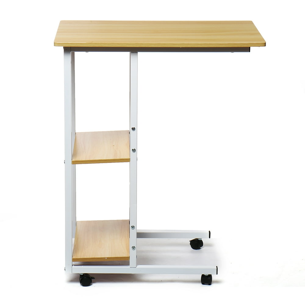 Overbed Table with Wheels, Smorebuy Hospital Bed Table, Over Bedside