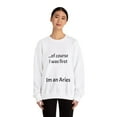 thumbnail image 4 of Funny Aries Zodiac Unisex Heavy Blend™ Crewneck Sweatshirt, 4 of 5