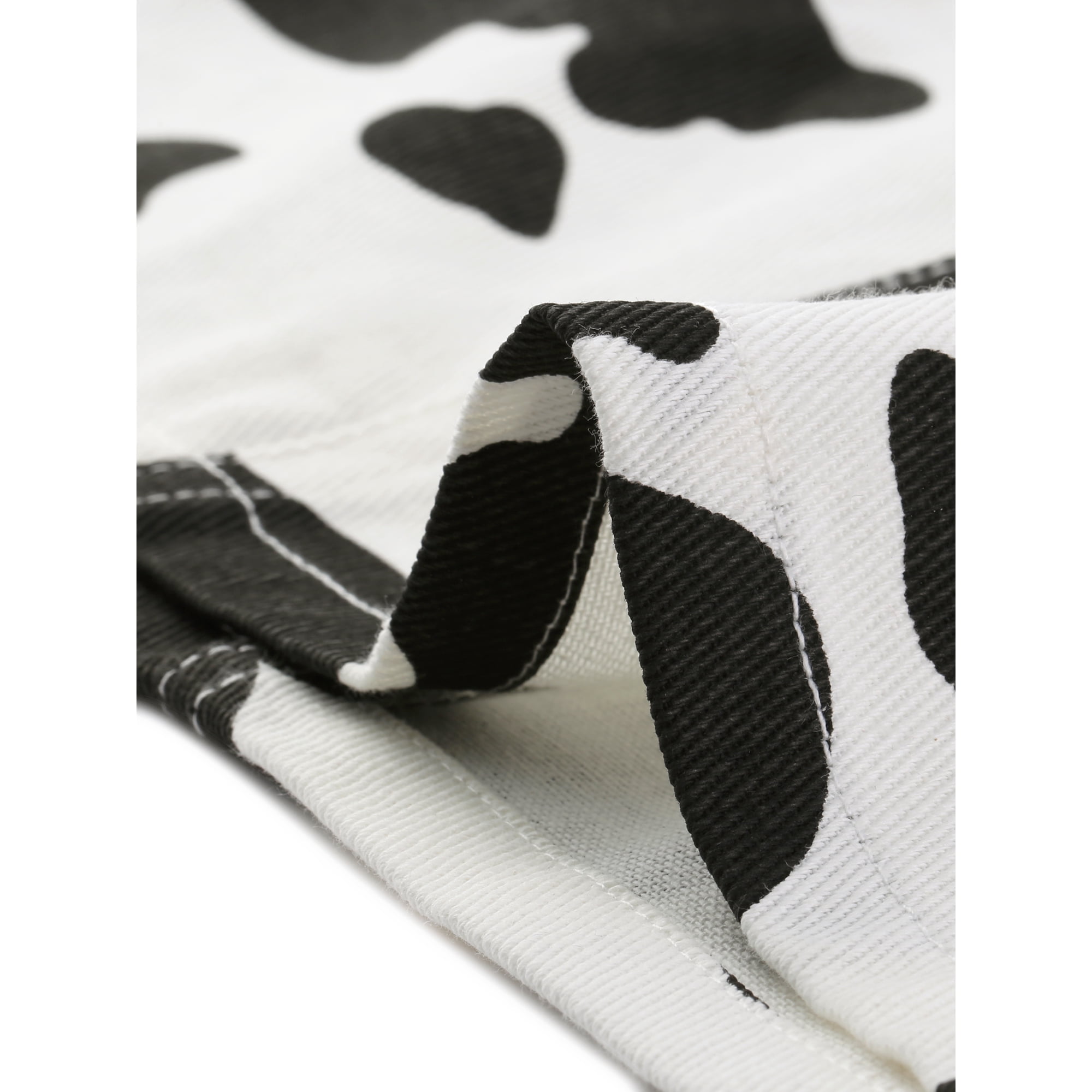 High waisted cow print skirt sales