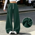 thumbnail image 3 of WULMLEO Wide Leg Sweatpants Women Baggy Elastic High Waisted Lounge Pants 2026 0versized Soft Relaxed Fit Workout Trousers with Pockets Dark Green 3XL, 3 of 9